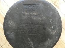 FIVE CAST IRON FRYING PANS