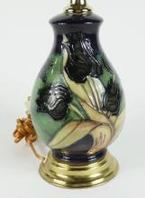 RARE MOORCROFT TABLE LAMP