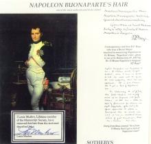 NAPOLEON BONAPARTE'S LOCK OF HAIR