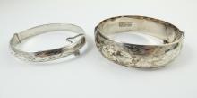 2 VINTAGE STERLING BRACELETS