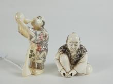 2 JAPANESE IVORY CARVINGS