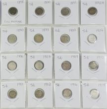 43 CANADIAN SILVER COINS